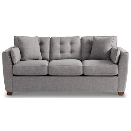 Casual Queen Sleeper Sofa with Supreme Comfort Mattress